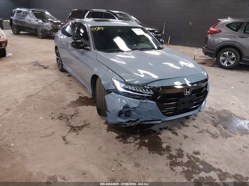 2021 Honda Accord VIN 1HGCV2F30MA029642 IAAI salvage auction — FRONT END, Mv-907A (New York), sold $9,100 on 2026-07-31 (photo 6)