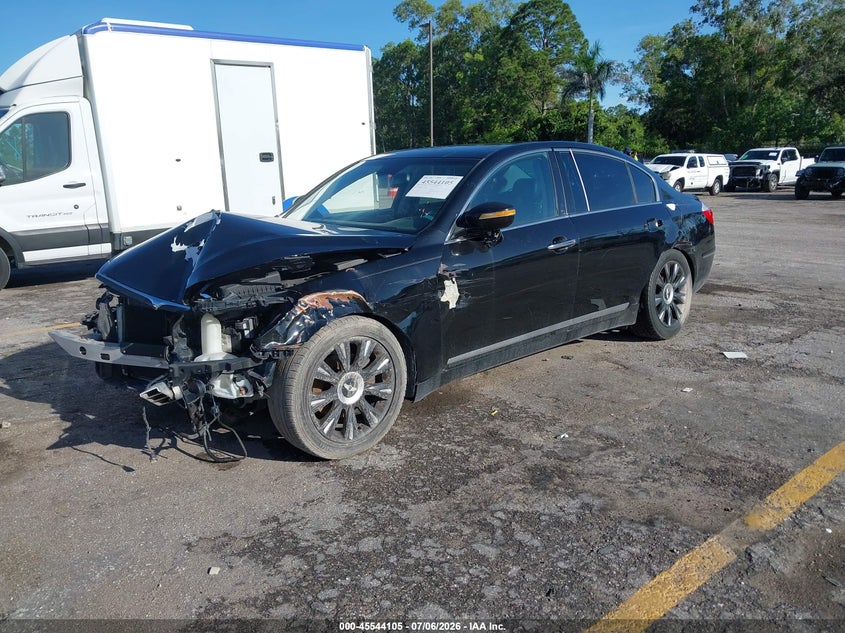 2010 Hyundai Genesis VIN KMHGC4DE8AU076073 IAAI salvage auction — FRONT & REAR, Rebuildable (Florida), sold $325 on 2026-07-20 (photo 2)