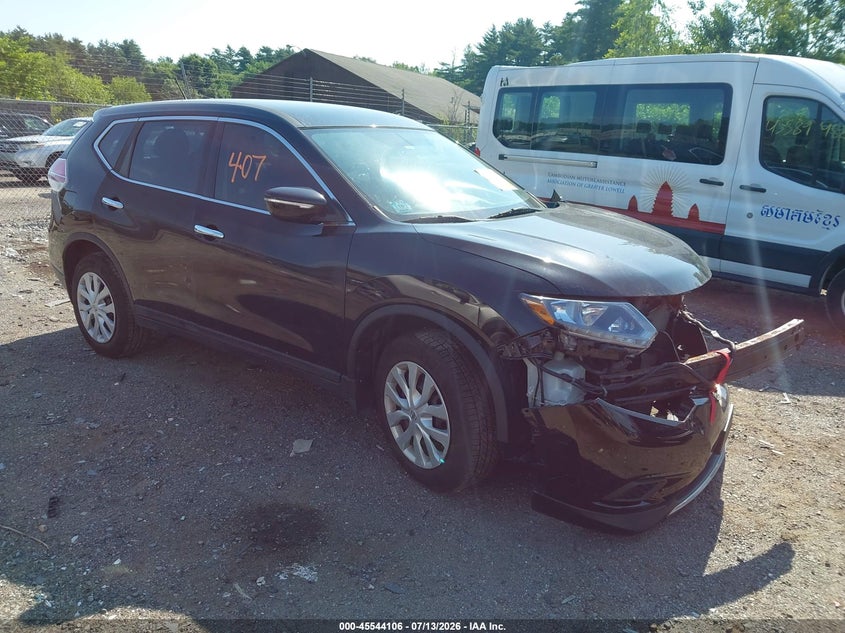 2015 Nissan Rogue VIN KNMAT2MV9FP542081 IAAI salvage auction — FRONT END, Clear (Massachusetts), sold $400 on 2026-07-24 (photo 1)