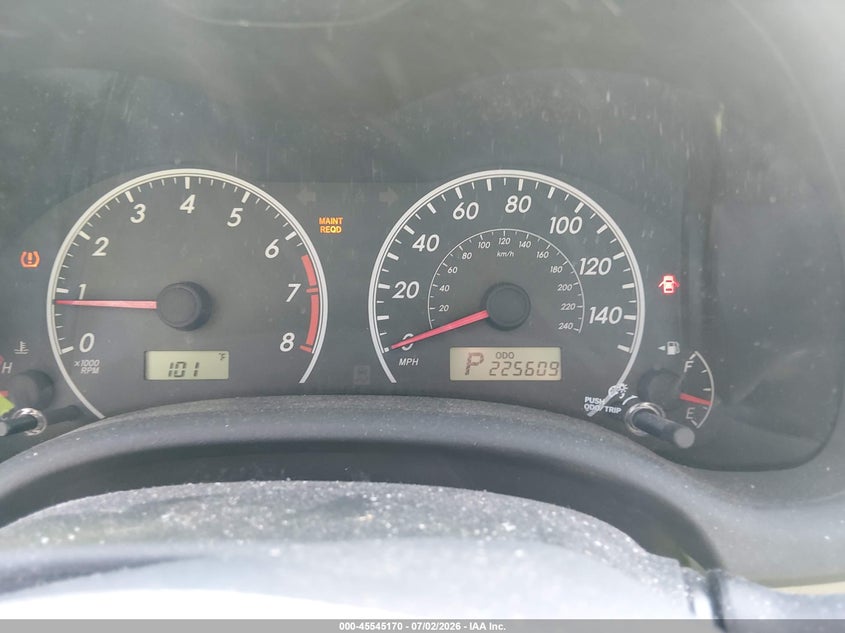 2013 Toyota Corolla VIN 5YFBU4EE4DP106777 IAAI salvage auction — REAR END, Salvage Title, sold $1,950 on 2026-08-02 (photo 7)