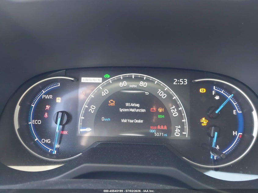 2025 Toyota Rav 4 VIN JTMRWRFV3SD333026 IAAI salvage auction — FRONT END, Salvage Title, sold $14,300 on 2026-07-29 (photo 7)