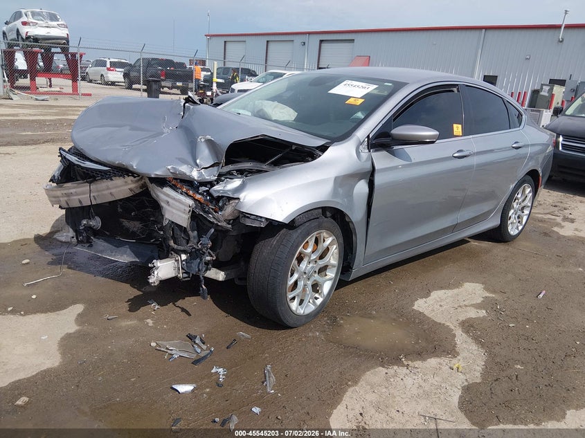 2015 Chrysler 200 VIN 1C3CCCEG1FN512474 IAAI salvage auction — FRONT END, Salvage Title, sold $225 on 2026-09-04 (photo 2)