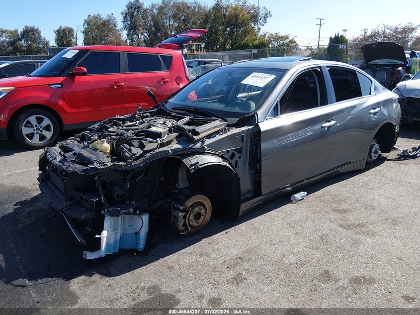 2021 Infiniti Q50 VIN JN1EV7BP8MM704507 IAAI salvage auction — THEFT, Salvage Title, sold $1,550 on 2026-09-27 (photo 2)
