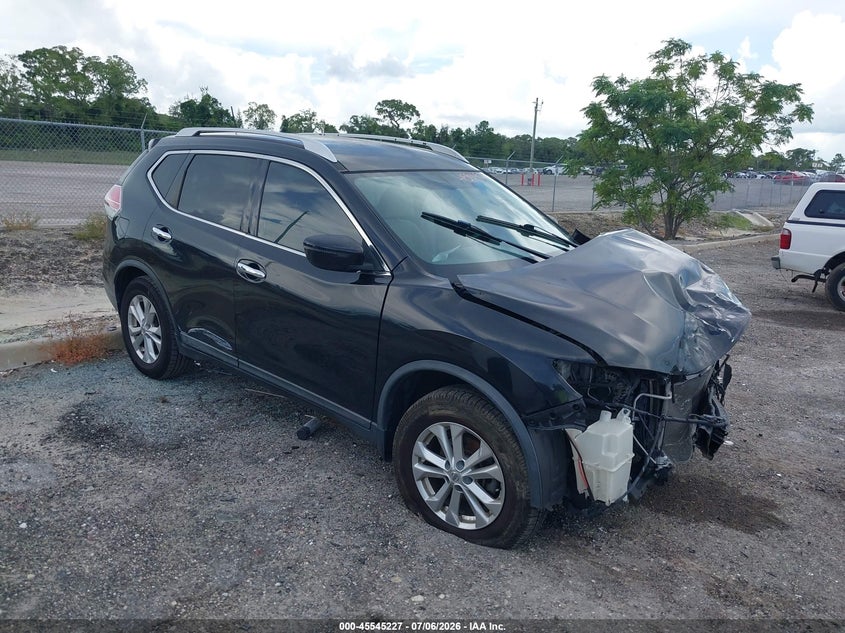 2016 Nissan Rogue VIN KNMAT2MT9GP716831 IAAI salvage auction — FRONT END, Rebuildable (Florida), sold $350 on 2026-07-30 (photo 1)
