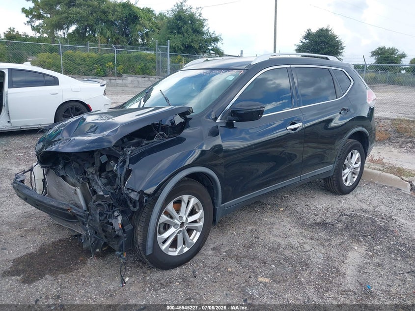 2016 Nissan Rogue VIN KNMAT2MT9GP716831 IAAI salvage auction — FRONT END, Rebuildable (Florida), sold $350 on 2026-07-30 (photo 2)