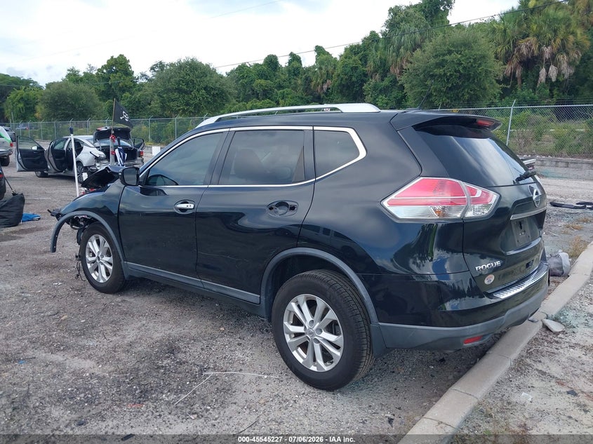 2016 Nissan Rogue VIN KNMAT2MT9GP716831 IAAI salvage auction — FRONT END, Rebuildable (Florida), sold $350 on 2026-07-30 (photo 3)