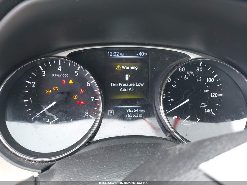 2016 Nissan Rogue VIN KNMAT2MT9GP716831 IAAI salvage auction — FRONT END, Rebuildable (Florida), sold $350 on 2026-07-30 (photo 7)