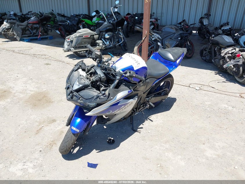 2015 Yamaha Yzf VIN MH3RH06Y9FK009212 IAAI salvage auction — FRONT END, Salvage (California), sold $725 on 2026-07-15 (photo 2)