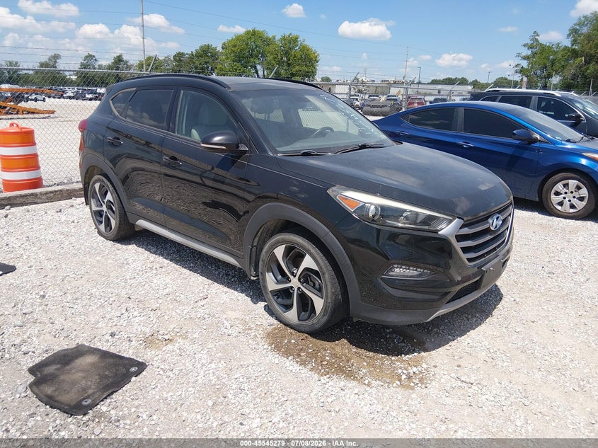 2018 Hyundai Tucson VIN KM8J33A24JU737267 IAAI salvage auction — NORMAL WEAR, Clear (Missouri), sold $50 on 2026-07-27 (photo 1)