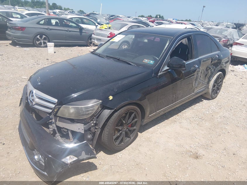 2009 Mercedes-benz C class VIN WDDGF81X79R050271 IAAI salvage auction — LEFT FRONT, Salvage (Pennsylvania), sold $275 on 2026-07-22 (photo 2)