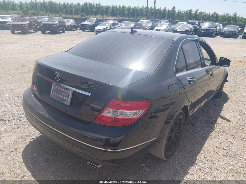 2009 Mercedes-benz C class VIN WDDGF81X79R050271 IAAI salvage auction — LEFT FRONT, Salvage (Pennsylvania), sold $275 on 2026-07-22 (photo 4)