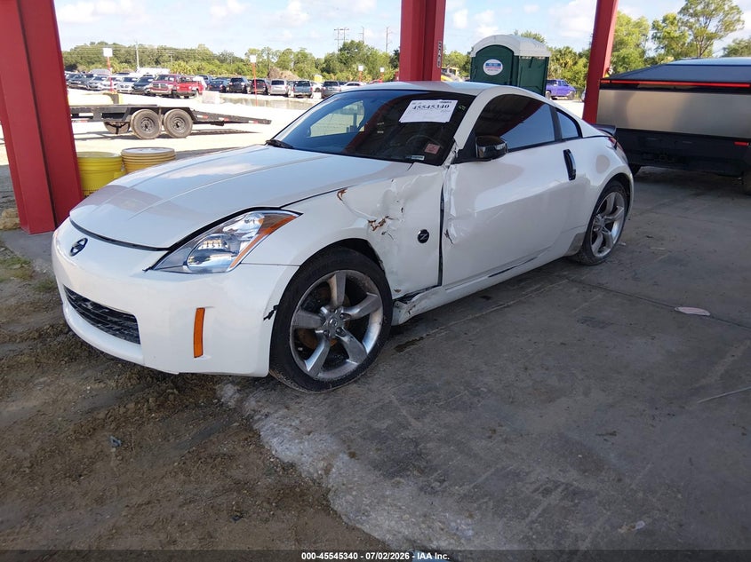 2003 Nissan 350z VIN JN1AZ34EX3T010722 IAAI salvage auction — LEFT FRONT, Rebuildable (Florida), sold $525 on 2026-07-17 (photo 2)
