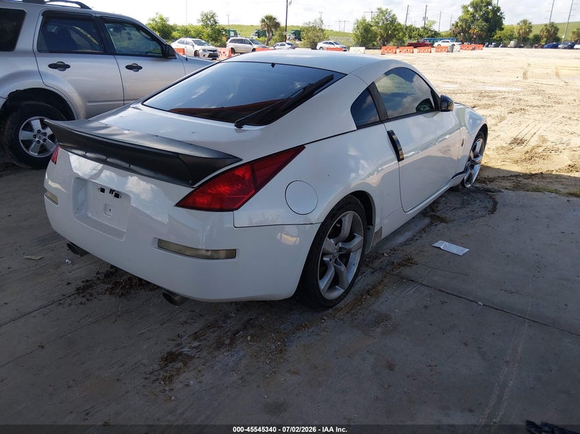 2003 Nissan 350z VIN JN1AZ34EX3T010722 IAAI salvage auction — LEFT FRONT, Rebuildable (Florida), sold $525 on 2026-07-17 (photo 4)