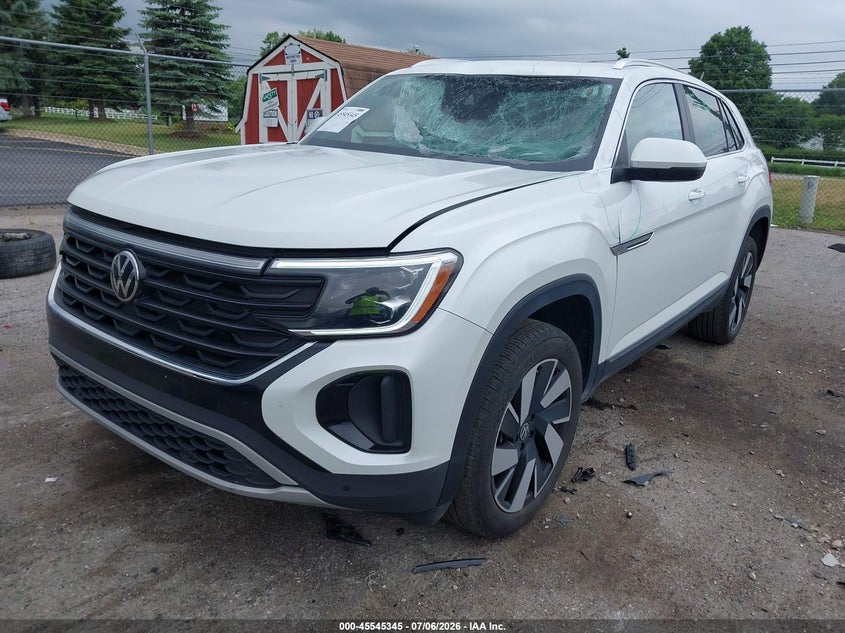 2025 Volkswagen Atlas cross sport VIN 1V2BE2CA6SC228952 IAAI salvage auction — FRONT END, Clear (Michigan), sold $7,800 on 2026-07-23 (photo 2)