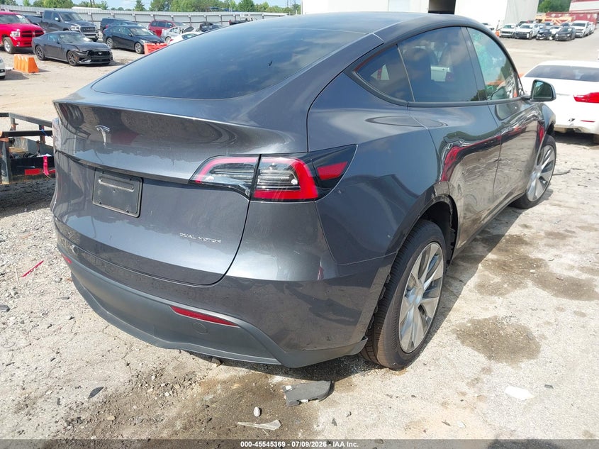 2023 Tesla Model y VIN 7SAYGDEE4PF616244 IAAI salvage auction — SIDE, Salvage Title, sold $11,500 on 2026-08-19 (photo 4)