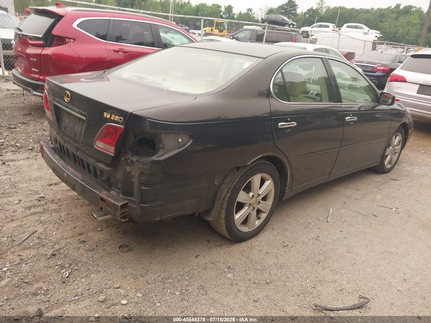 2005 Lexus Es 330 VIN JTHBA30G955069119 IAAI salvage auction — REAR END, Salvage (Rhode Island), sold $225 on 2026-08-01 (photo 4)