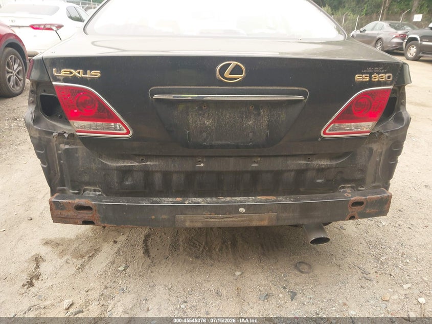 2005 Lexus Es 330 VIN JTHBA30G955069119 IAAI salvage auction — REAR END, Salvage (Rhode Island), sold $225 on 2026-08-01 (photo 6)