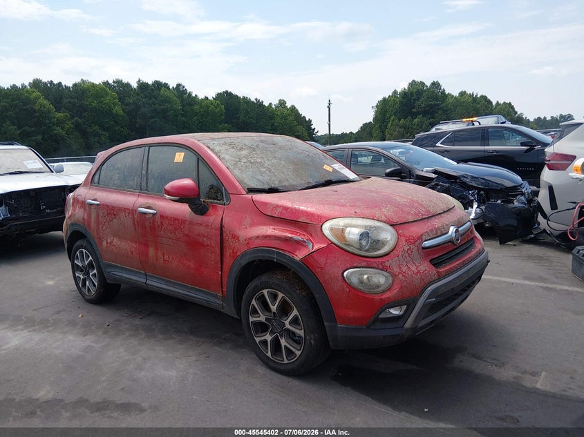 2016 Fiat 500x VIN ZFBCFYCT0GP368716 IAAI salvage auction — NORMAL WEAR, Clear (North Carolina), sold $325 on 2026-07-29 (photo 1)