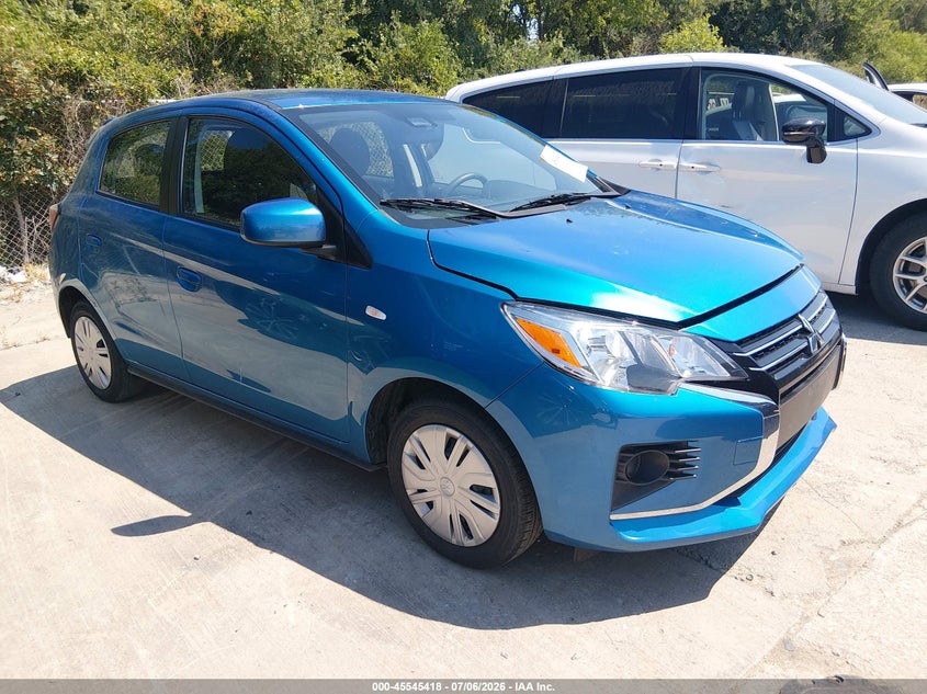 2024 Mitsubishi Mirage VIN ML32AUHJ4RH028038 IAAI salvage auction — LEFT SIDE, Enterprise Vehicles Clear Only (South Dakota), sold $7,475 on 2026-07-13 (photo 1)