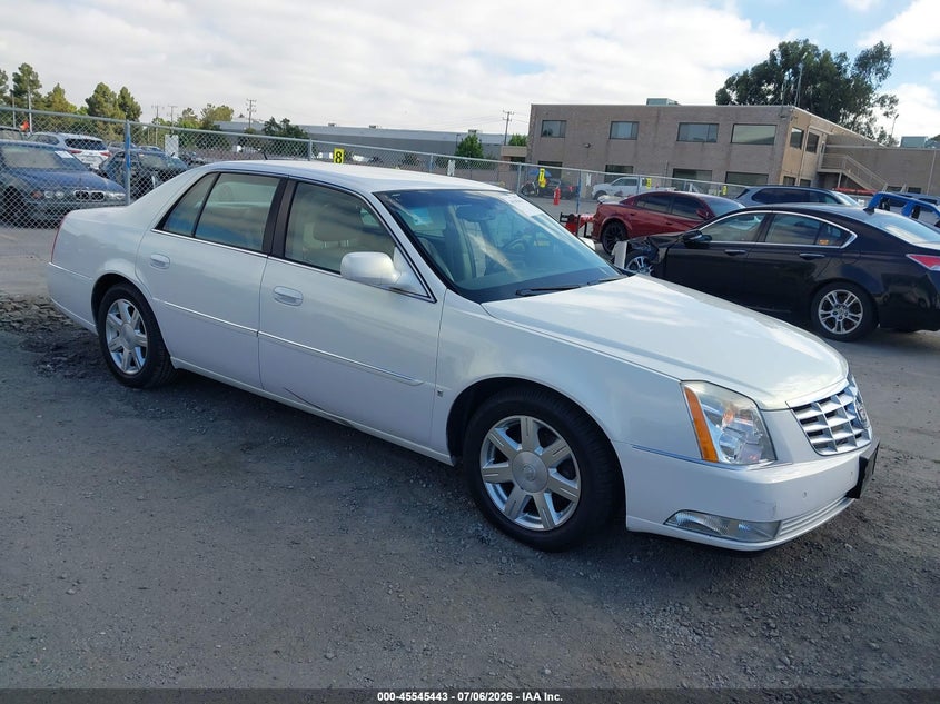2007 Cadillac Dts VIN 1G6KD57Y47U155937 IAAI salvage auction — LEFT FRONT, Salvage (California), sold $575 on 2026-07-11 (photo 1)