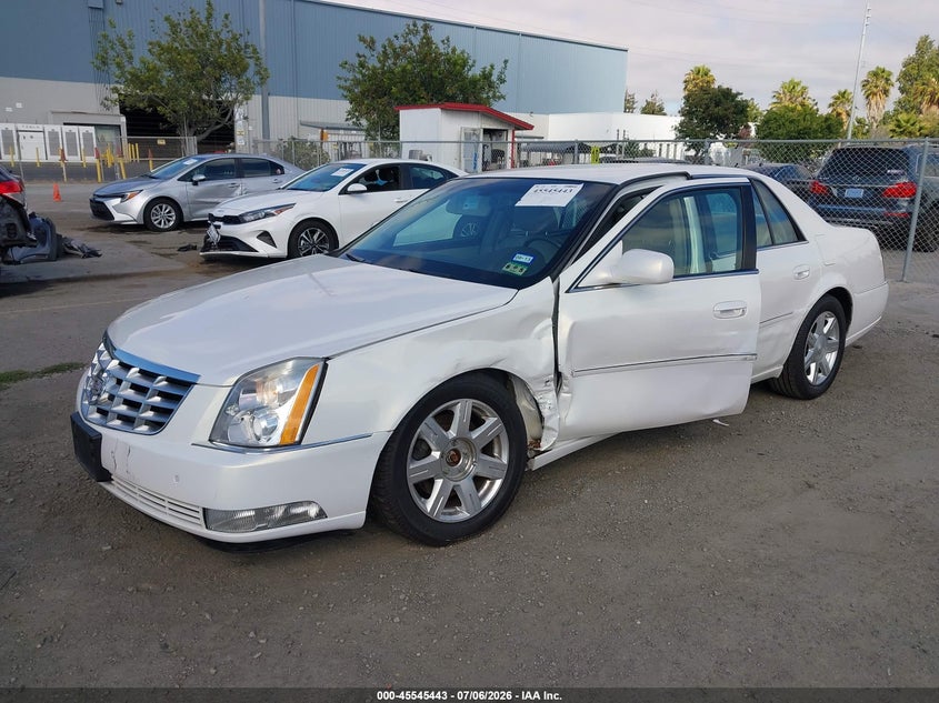 2007 Cadillac Dts VIN 1G6KD57Y47U155937 IAAI salvage auction — LEFT FRONT, Salvage (California), sold $575 on 2026-07-11 (photo 2)
