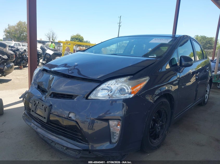 2014 Toyota Prius VIN JTDKN3DU2E1767665 IAAI salvage auction — FRONT END, Salvage (California), sold $2,150 on 2026-07-21 (photo 2)