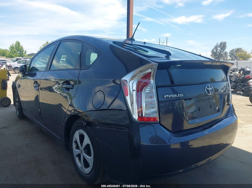 2014 Toyota Prius VIN JTDKN3DU2E1767665 IAAI salvage auction — FRONT END, Salvage (California), sold $2,150 on 2026-07-21 (photo 3)
