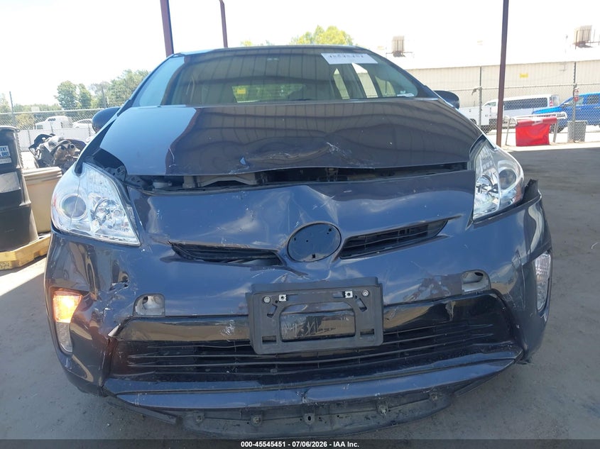 2014 Toyota Prius VIN JTDKN3DU2E1767665 IAAI salvage auction — FRONT END, Salvage (California), sold $2,150 on 2026-07-21 (photo 6)
