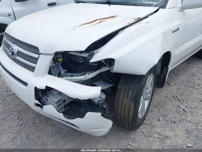 2007 Toyota Highlander VIN JTEEW21A770042615 IAAI salvage auction — LEFT FRONT, Clear (Tennessee), sold $600 on 2026-07-23 (photo 6)