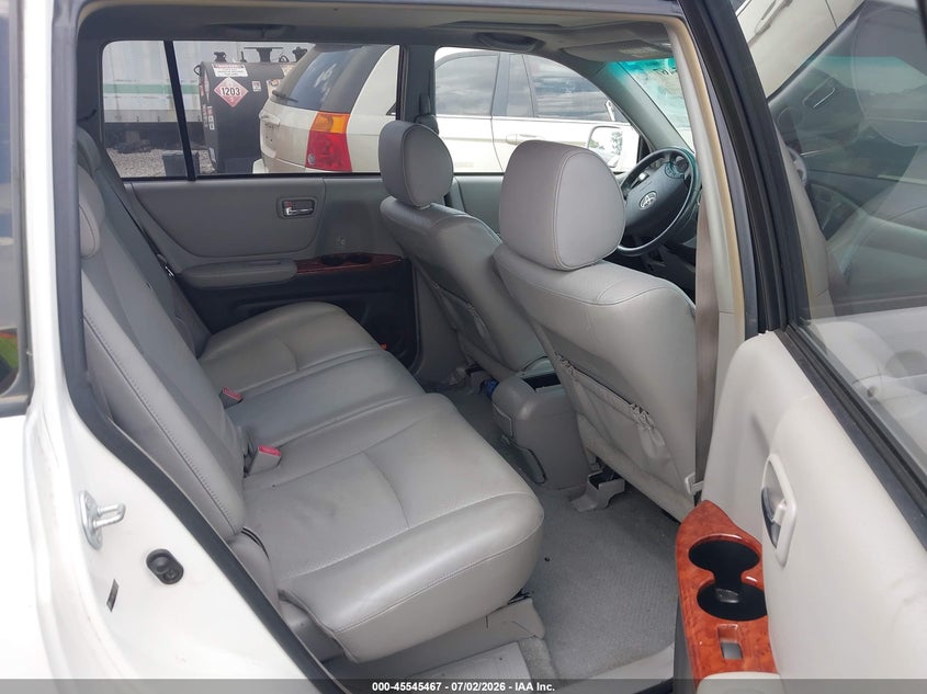 2007 Toyota Highlander VIN JTEEW21A770042615 IAAI salvage auction — LEFT FRONT, Clear (Tennessee), sold $600 on 2026-07-23 (photo 8)