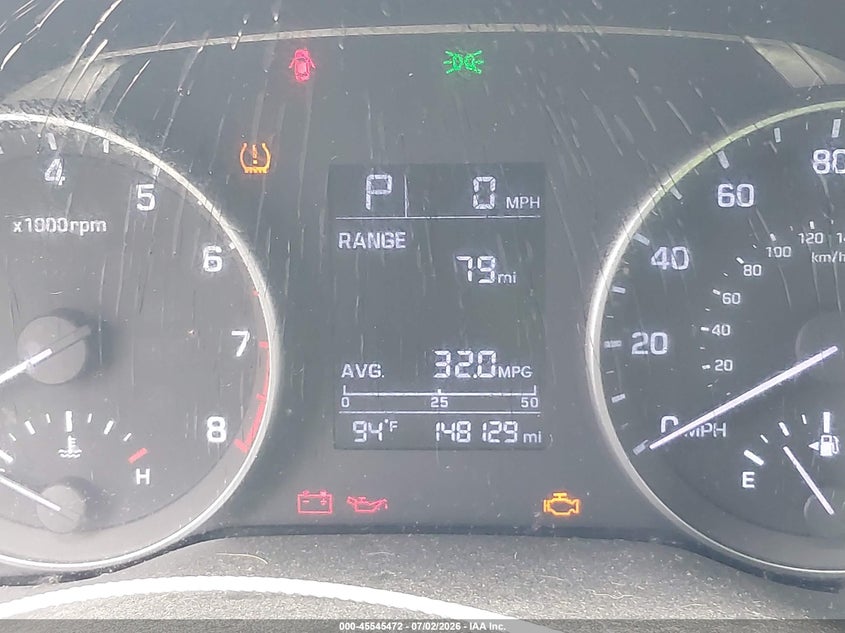 2017 Hyundai Elantra VIN 5NPD84LF5HH038355 IAAI salvage auction — NORMAL WEAR, Original (Texas), sold $1,550 on 2026-07-10 (photo 7)