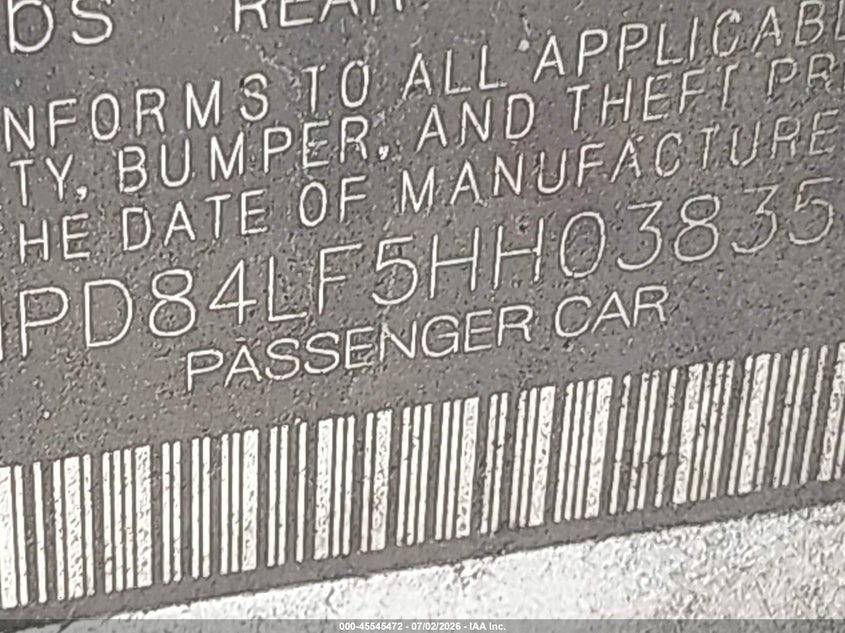 2017 Hyundai Elantra VIN 5NPD84LF5HH038355 IAAI salvage auction — NORMAL WEAR, Original (Texas), sold $1,550 on 2026-07-10 (photo 9)