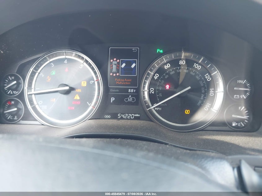 2020 Lexus Lx VIN JTJDY7AX0L4327961 IAAI salvage auction — REAR END, Salvage Title, sold $55,000 on 2026-08-26 (photo 7)