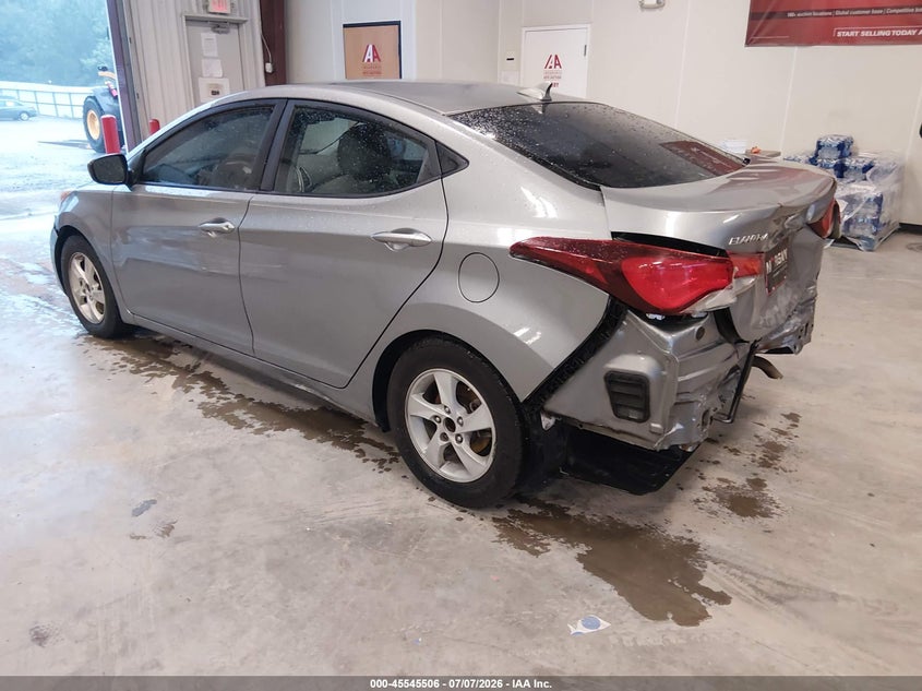 2014 Hyundai Elantra VIN KMHDH4AEXEU065963 IAAI salvage auction — NORMAL WEAR, Clear (Louisiana), sold $275 on 2026-07-29 (photo 3)