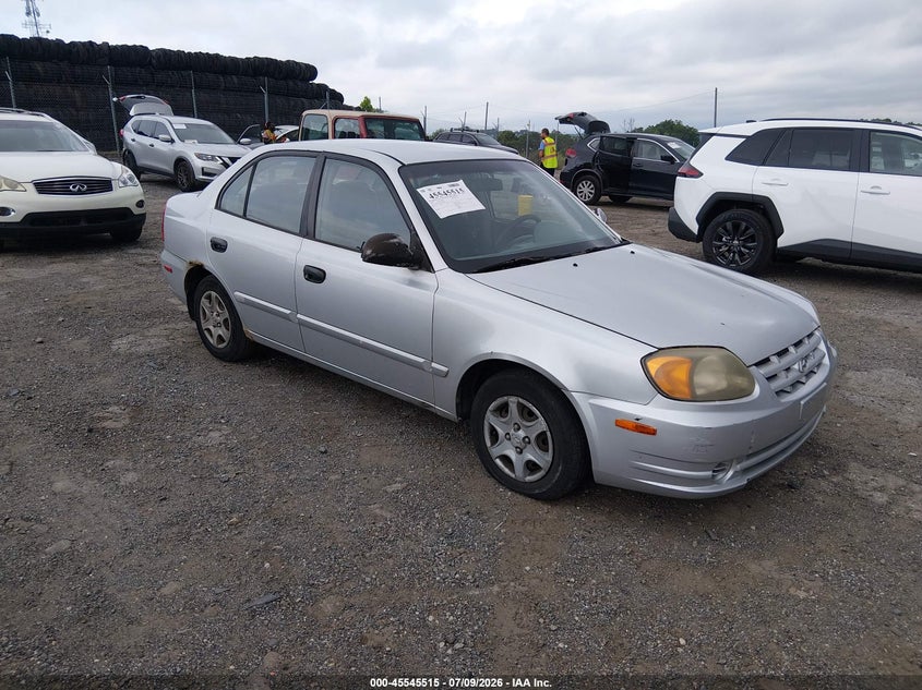 2005 Hyundai Accent VIN KMHCG45CX5U592862 IAAI salvage auction — REAR END, Salvage (Pennsylvania), sold $225 on 2026-07-31 (photo 1)