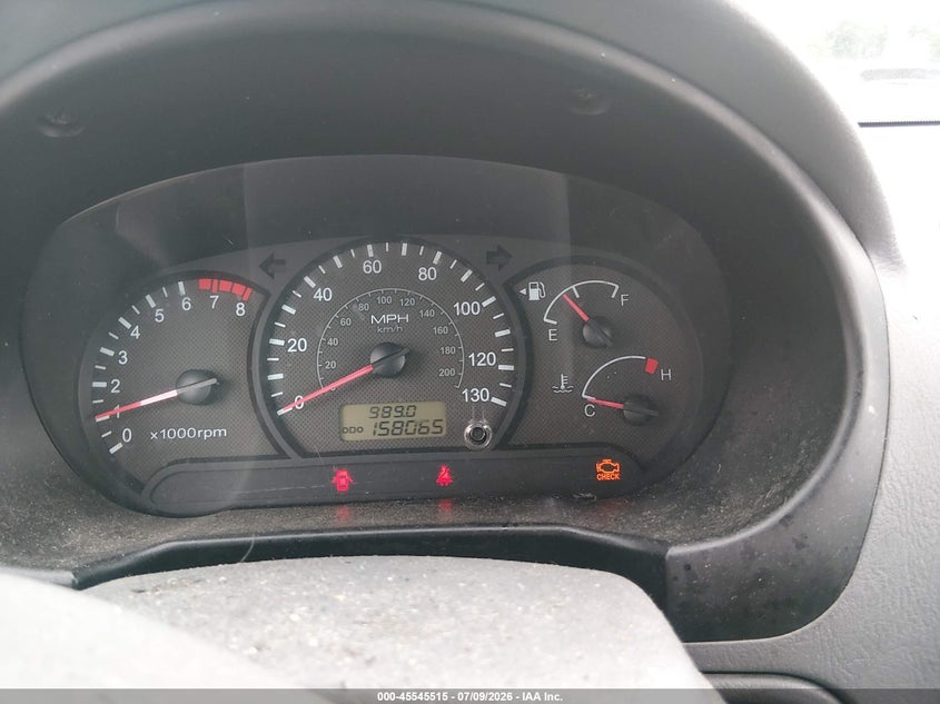 2005 Hyundai Accent VIN KMHCG45CX5U592862 IAAI salvage auction — REAR END, Salvage (Pennsylvania), sold $225 on 2026-07-31 (photo 7)