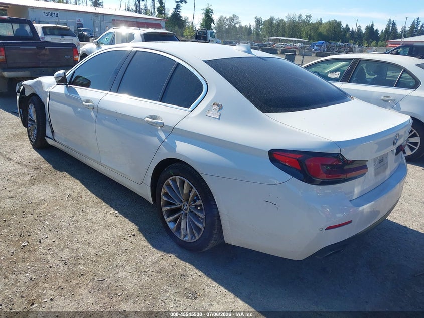 2021 BMW 5er VIN WBA53BH08MWW97043 IAAI salvage auction — LEFT FRONT, Bill Of Sale (Washington), sold $12,500 on 2026-07-11 (photo 3)