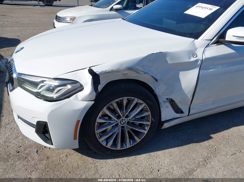 2021 BMW 5er VIN WBA53BH08MWW97043 IAAI salvage auction — LEFT FRONT, Bill Of Sale (Washington), sold $12,500 on 2026-07-11 (photo 6)