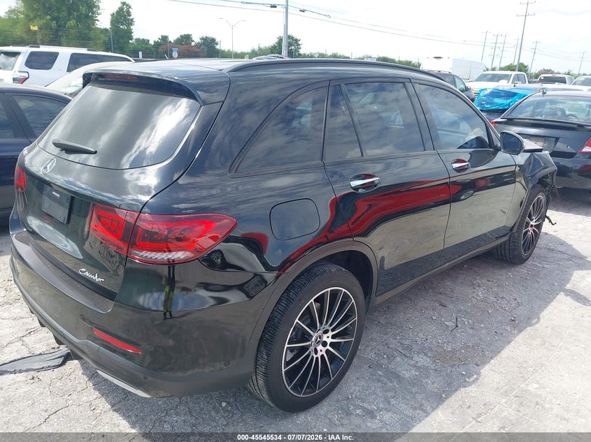 2021 Mercedes-benz Glc VIN W1N0G8DB0MV267534 IAAI salvage auction — RIGHT FRONT, Wait Title, sold $9,000 on 2026-08-21 (photo 4)