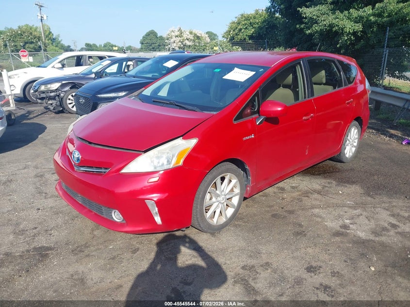 2013 Toyota Prius v VIN JTDZN3EU2D3196954 IAAI salvage auction — NORMAL WEAR, Clear (Florida), sold $2,900 on 2026-07-09 (photo 2)