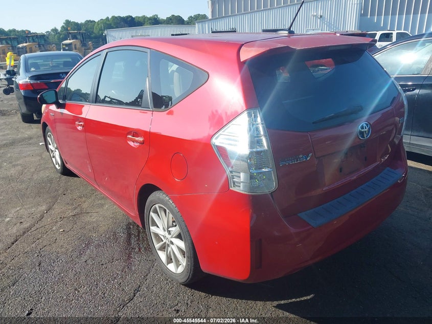 2013 Toyota Prius v VIN JTDZN3EU2D3196954 IAAI salvage auction — NORMAL WEAR, Clear (Florida), sold $2,900 on 2026-07-09 (photo 3)