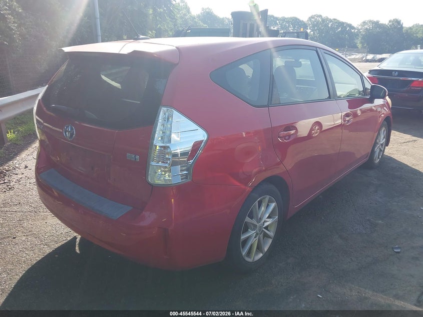 2013 Toyota Prius v VIN JTDZN3EU2D3196954 IAAI salvage auction — NORMAL WEAR, Clear (Florida), sold $2,900 on 2026-07-09 (photo 4)