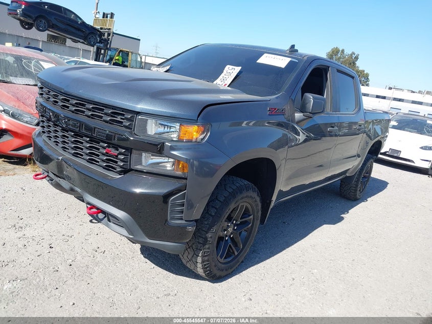 2021 Chevrolet Silverado VIN 1GCPYCEF2MZ303112 IAAI salvage auction — REAR END, Salvage Certificate (California), sold $13,500 on 2026-07-24 (photo 2)