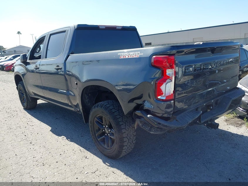 2021 Chevrolet Silverado VIN 1GCPYCEF2MZ303112 IAAI salvage auction — REAR END, Salvage Certificate (California), sold $13,500 on 2026-07-24 (photo 3)