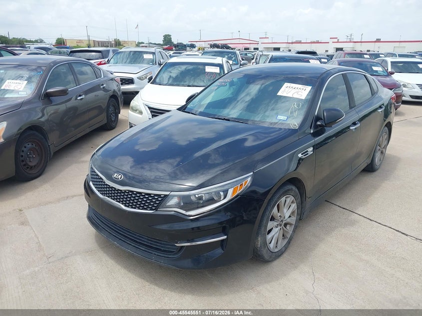 2016 Kia Optima VIN 5XXGU4L39GG052753 IAAI salvage auction — NORMAL WEAR, Original (Texas), sold $1,450 on 2026-08-01 (photo 6)