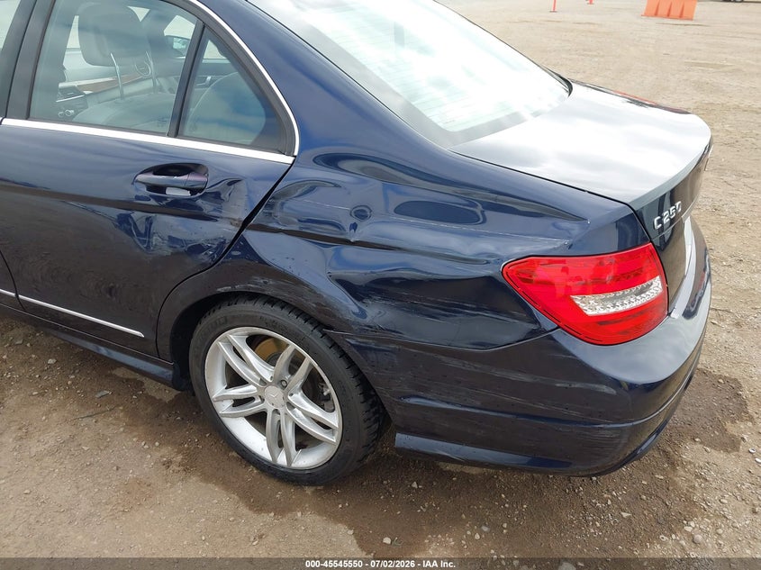 2012 Mercedes-benz C-klasse VIN WDDGF4HB4CR231872 IAAI salvage auction — REAR END, Salvage (California), sold $775 on 2026-07-10 (photo 6)