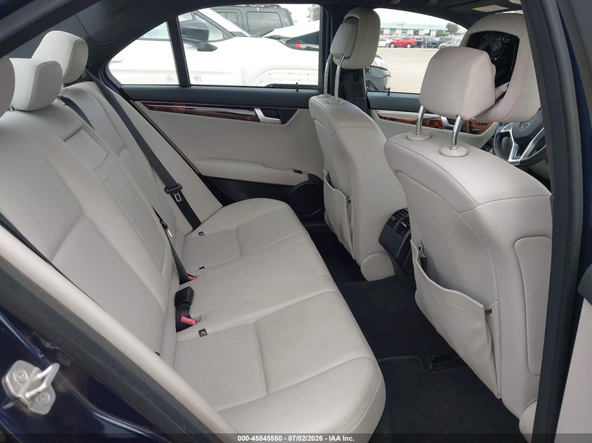 2012 Mercedes-benz C-klasse VIN WDDGF4HB4CR231872 IAAI salvage auction — REAR END, Salvage (California), sold $775 on 2026-07-10 (photo 8)