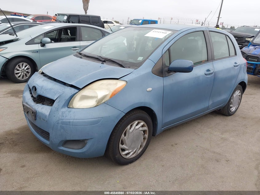2009 Toyota Yaris VIN JTDKT903895256062 IAAI salvage auction — FRONT END, Salvage (California), sold $25 on 2026-07-29 (photo 2)