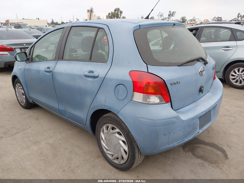 2009 Toyota Yaris VIN JTDKT903895256062 IAAI salvage auction — FRONT END, Salvage (California), sold $25 on 2026-07-29 (photo 3)