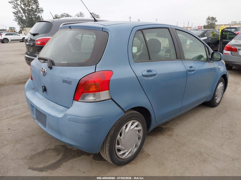 2009 Toyota Yaris VIN JTDKT903895256062 IAAI salvage auction — FRONT END, Salvage (California), sold $25 on 2026-07-29 (photo 4)